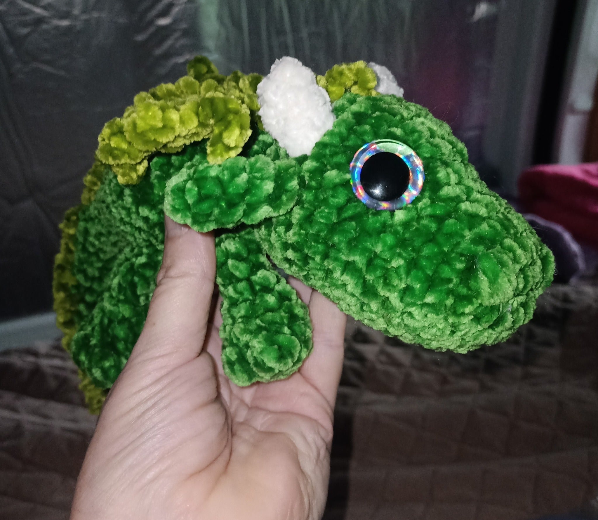 Deep Green Small Chenille Dragon